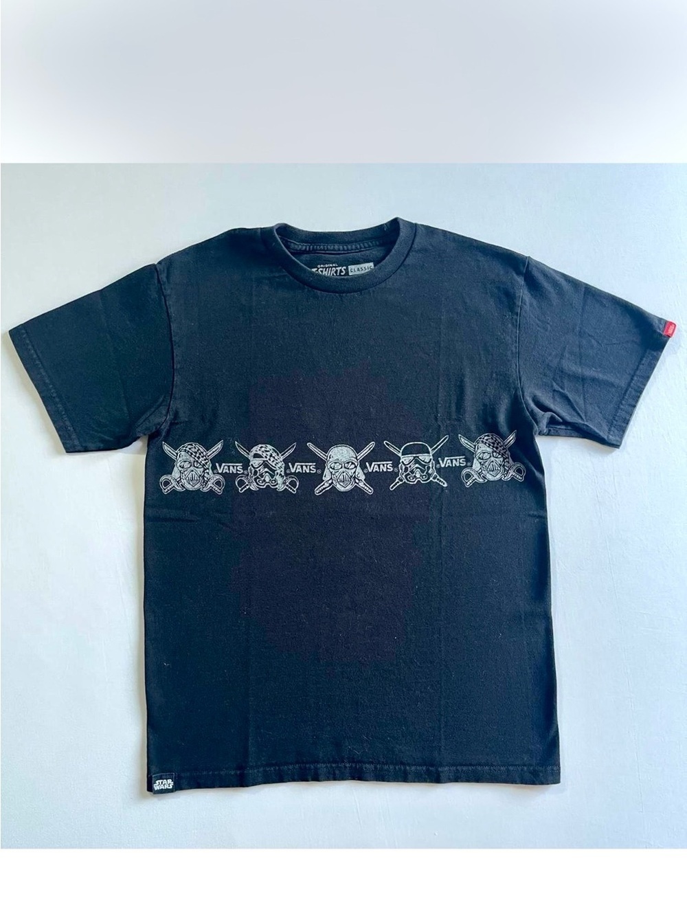 Vans x Star Wars men L Graphic T-Shirt skull Stormtroopers Darth Vader gothic - Picture 2 of 7